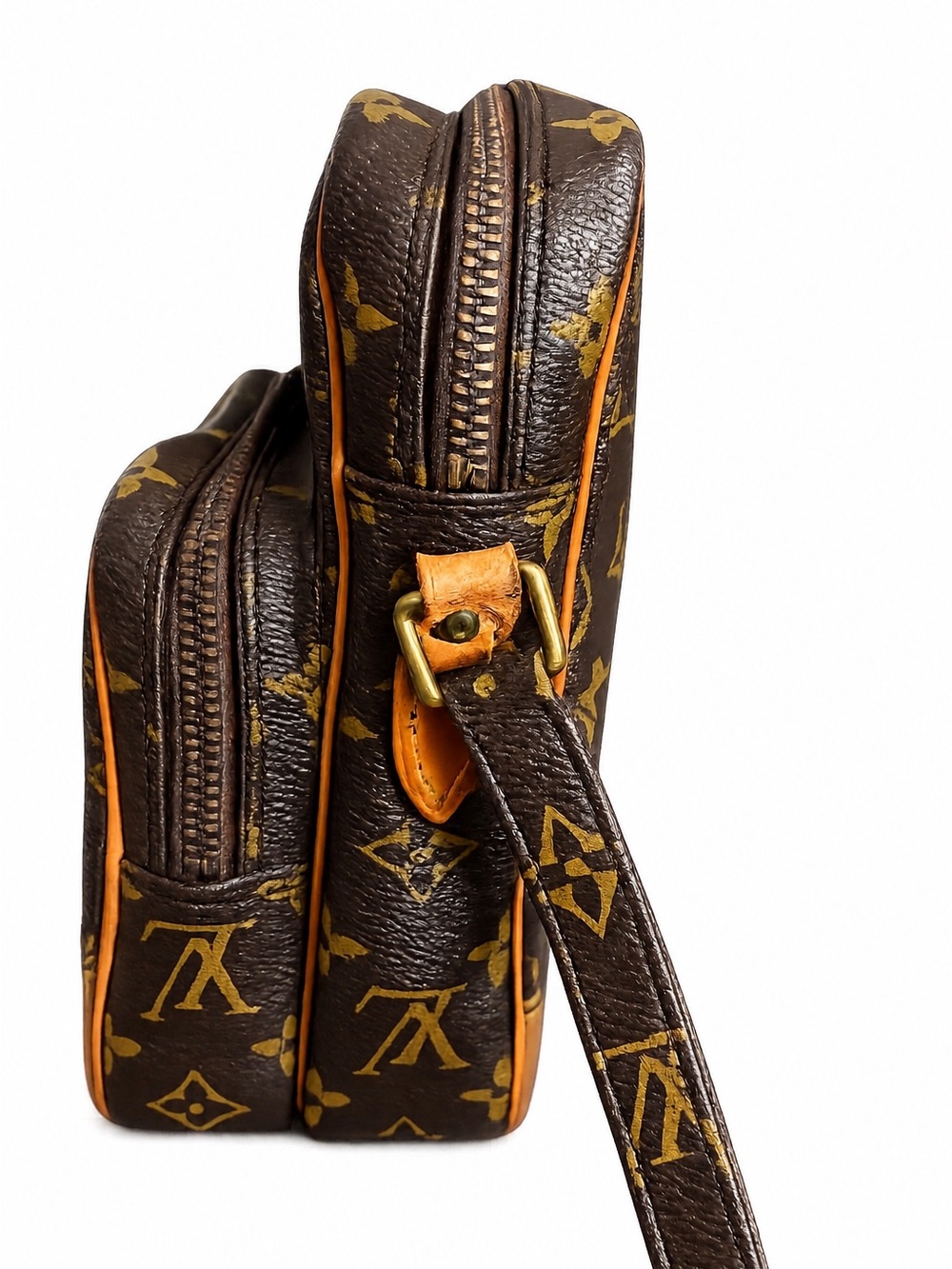Louis Vuitton Amazone Monogram Canvas Brown & Tan Messenger Crossbody - Picture 6 of 8